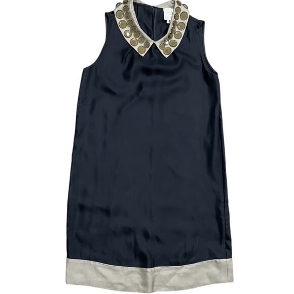 kate spade new york Dresses & Skirts - KATE SPADE Size 2 Harlow Jeweled Peter Pan Collar Sleeveless Shift Dress *READ*